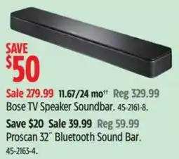 Canadian Tire Bose TV Speaker Soundbar offer