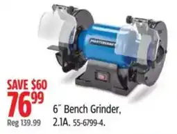 Canadian Tire Mastercraft 6" Bench Grinder offer