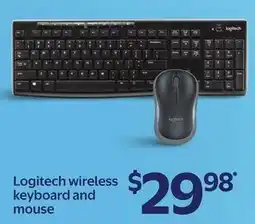 Walmart Logitech wireless keyboard and mouse offer