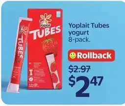Walmart Yoplait Tubes yogurt offer