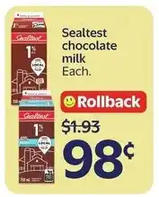 Walmart Sealtiest chocolate milk offer