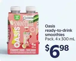 Walmart Oasis ready-to-drink smoothies offer