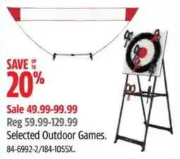 Canadian Tire Selected Outdoor Games offer