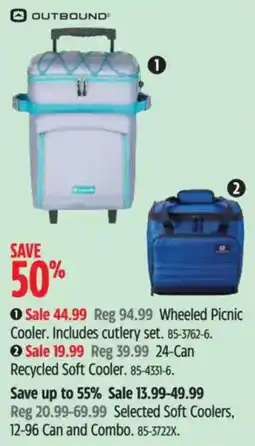 Canadian Tire Outbound Wheeled Picnic Cooler offer