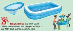 Canadian Tire Selected Water Blasters, Pool Loungers, Wading Pool and Water Table offer
