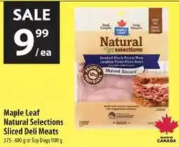 Co-op Maple Leaf Natural Selections Sliced Deli Meats offer