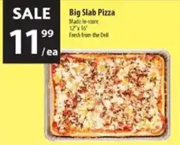 Co-op Big Slab Pizza offer