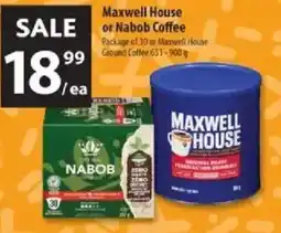 Co-op Maxwell House or Nabob Coffee offer