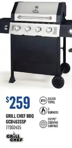 Canac Grill chef bbq gcb463ssp offer