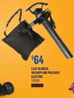 Canac Black & Decker leaf blower, vacuum and mulcher electric 7021061 offer