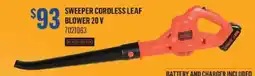 Canac Black+Decker sweeper cordless leaf blower 20 v offer