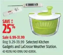 Canadian Tire Selected Kitchen Gadgets and LaCrosse Weather Station offer