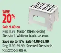 Canadian Tire Maison Kleen Folding Stepstool offer