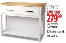 Canadian Tire Canvas kitchen island offer
