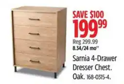 Canadian Tire Sarnia 4-Drawer Dresser Chest. Oak. offer