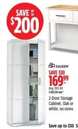 Canadian Tire Sauder 2-Door Storage Cabinet offer