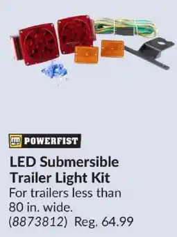 Princess Auto Powerfist led submersible trailer light kit offer