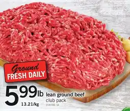 Loblaws lean ground beef club pack offer