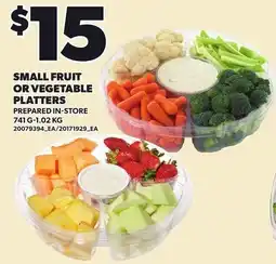 Loblaws Small fruit or vegetable platters offer