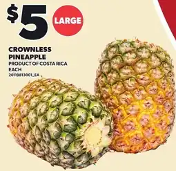Loblaws Crownless Pineapple offer