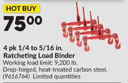 Princess Auto Ratcheting Load Binder offer