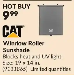 Princess Auto Cat window roller sunshade offer