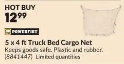 Princess Auto Powerfist 5 x 4 ft Truck Bed Cargo Net offer