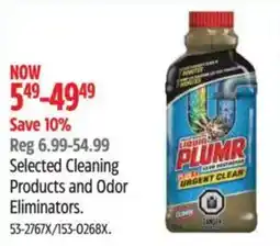 Canadian Tire Selected Cleaning Products and Odor Eliminators offer