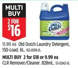 Canadian Tire Old Dutch Laundry Detergent offer