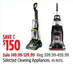 Canadian Tire Selected Cleaning Appliances offer