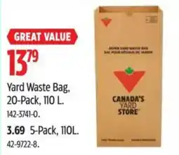 Canadian Tire Canada's yard store yard waste bag offer
