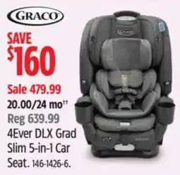 Canadian Tire Graco 4Ever DLX Grad Slim 5-in-1 Car Seat offer