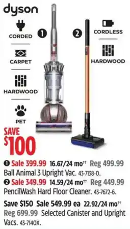 Canadian Tire Dyson Ball Animal 3 Upright Vac. offer