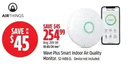 Canadian Tire Airthings wave plus smart indoor air quality monitor offer