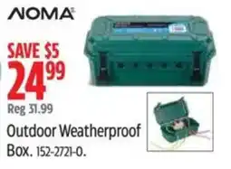 Canadian Tire Noma outdoor weatherproof box offer