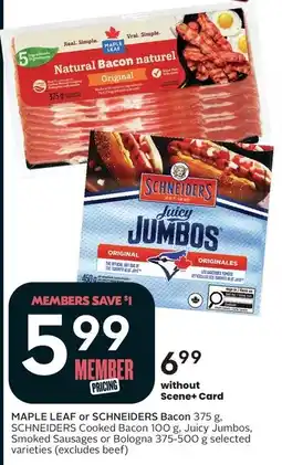Sobeys Maple Leaf or Schneider's Bacon offer