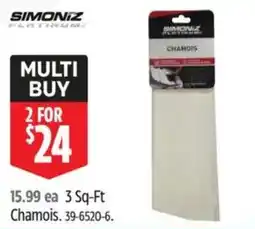 Canadian Tire Simoniz chamois offer