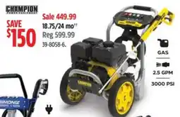 Canadian Tire Champion pressure washer offer