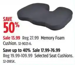 Canadian Tire Memory Foam Cushion offer