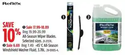 Canadian Tire Reflex All-Season Wiper Blades offer