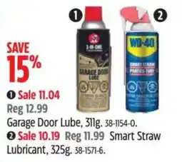 Canadian Tire 3-in-1 garage door lube offer
