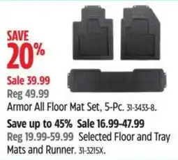 Canadian Tire Armor All Floor Mat Set offer