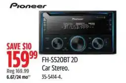 Canadian Tire Pioneer FH-S520BT 2D Car Stereo offer