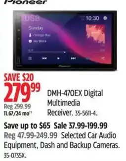 Canadian Tire Pioneer DMH-470EX Digital Multimedia Receiver offer