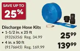 Princess Auto Discharge Hose Kits offer