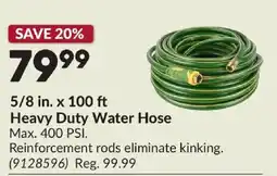 Princess Auto Heavy Duty Water Hose offer