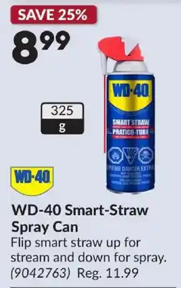 Princess Auto Wd-40 smart-straw spray can offer