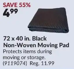 Princess Auto Black Non-Woven Moving Pad offer