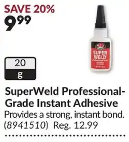 Princess Auto SuperWeld Professional-Grade Instant Adhesive offer