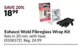 Princess Auto Jb weld exhaust weld fiberglass wrap kit offer